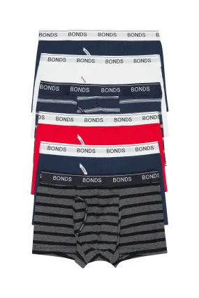 18 X Bonds Mens Guyfront Trunks Underwear Navy Red White Grey