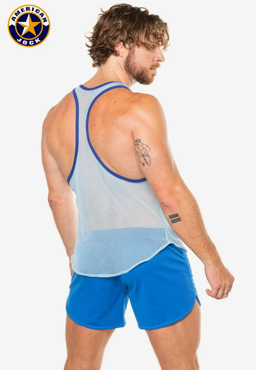 A J Physique Mesh Gym Tank