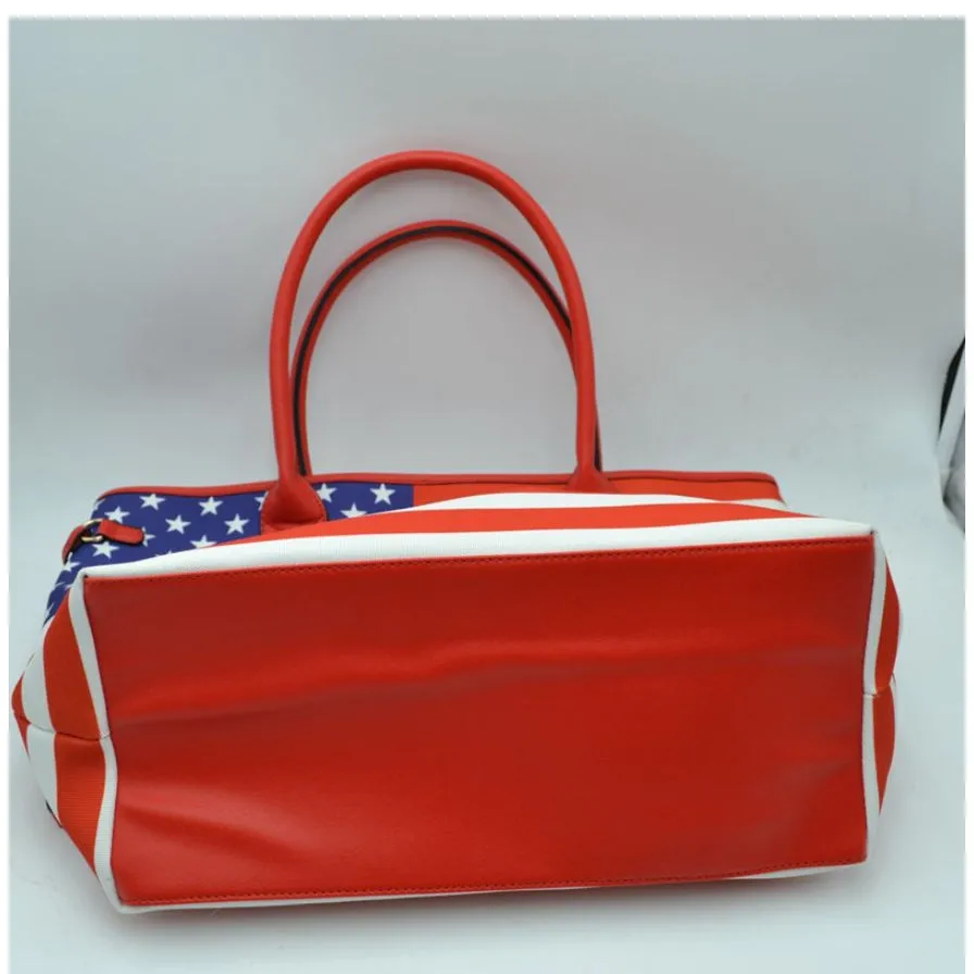 American Flag Tote - black