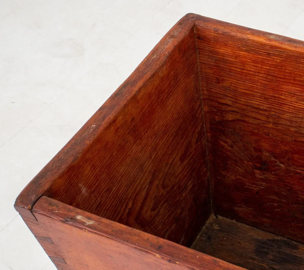 American Folk Mixed Wood Dough Box, 19th C