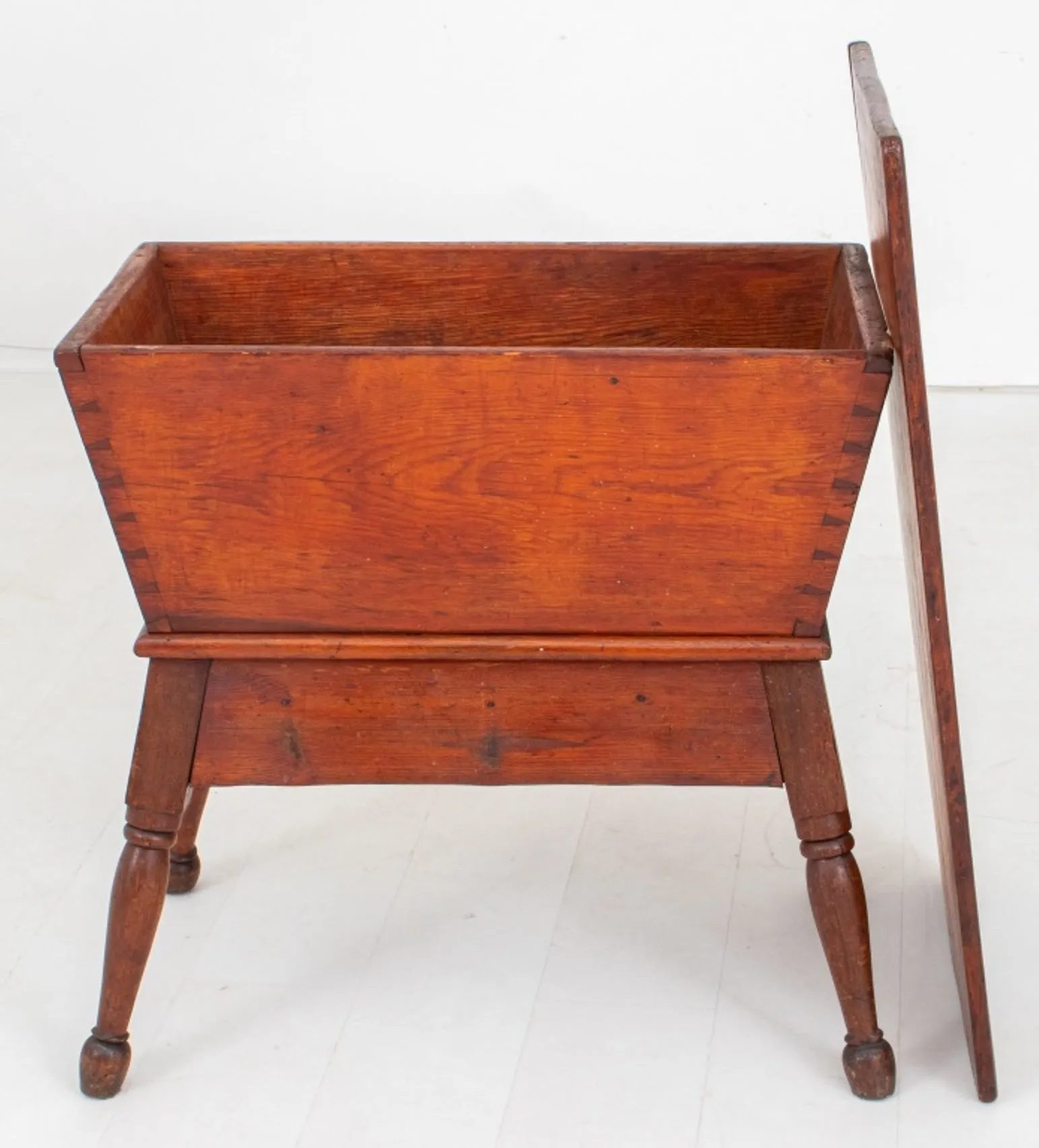 American Folk Mixed Wood Dough Box, 19th C