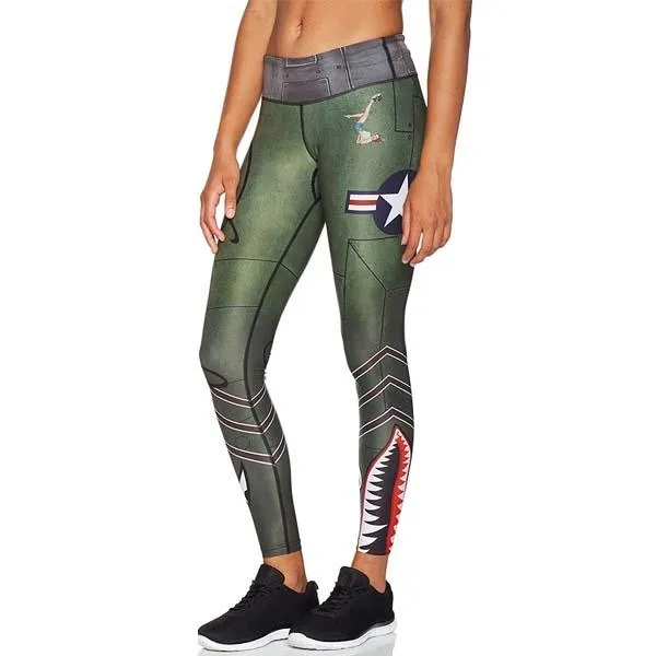 Anarchy Apparel Bomber Compression Leggings