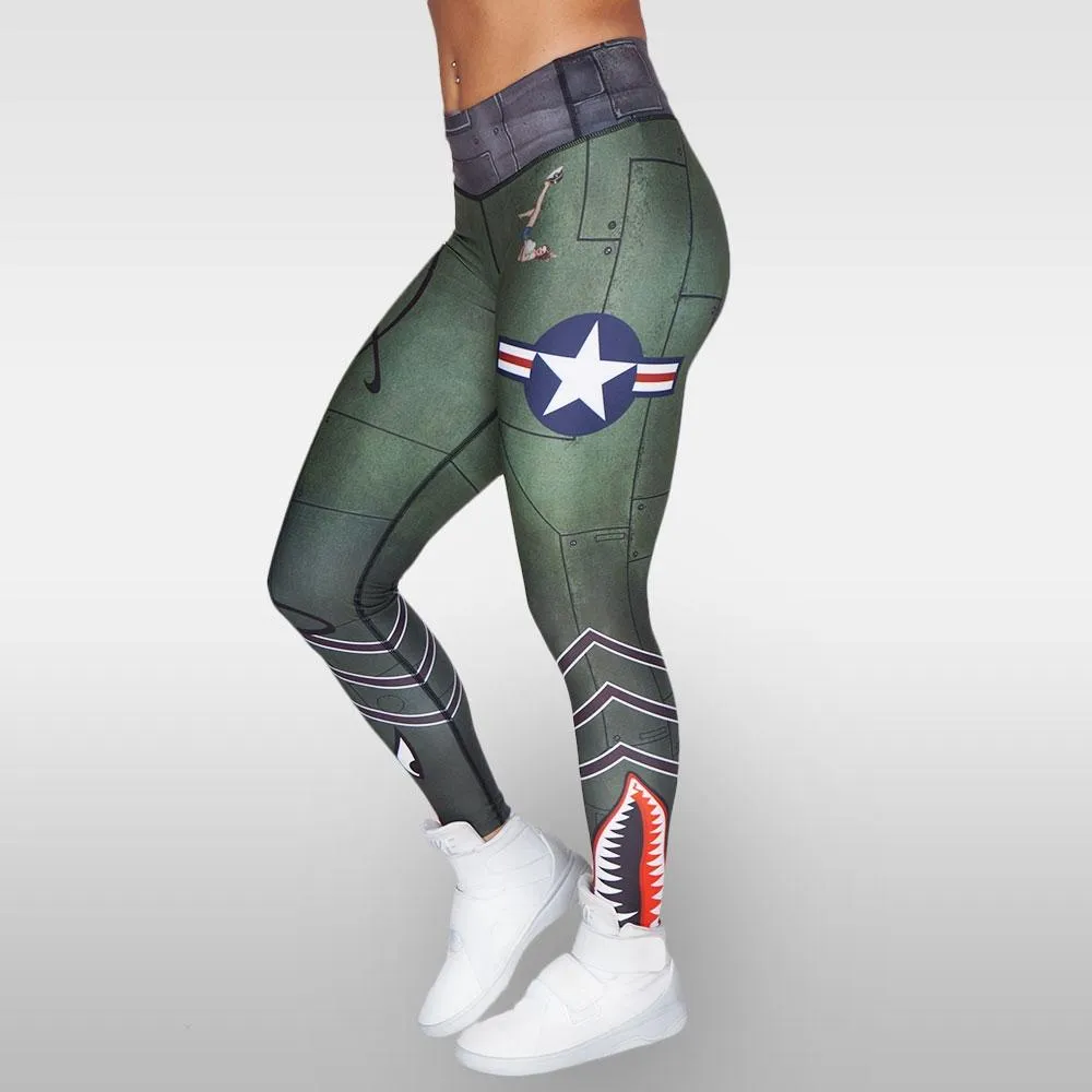 Anarchy Apparel Bomber Compression Leggings