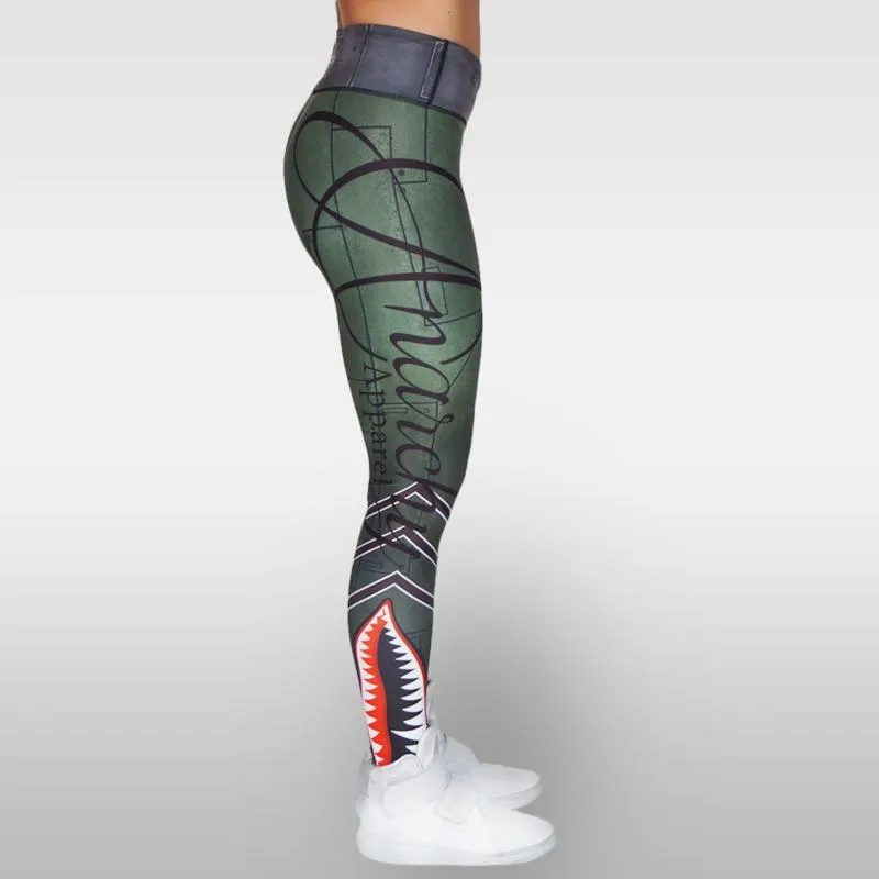 Anarchy Apparel Bomber Compression Leggings