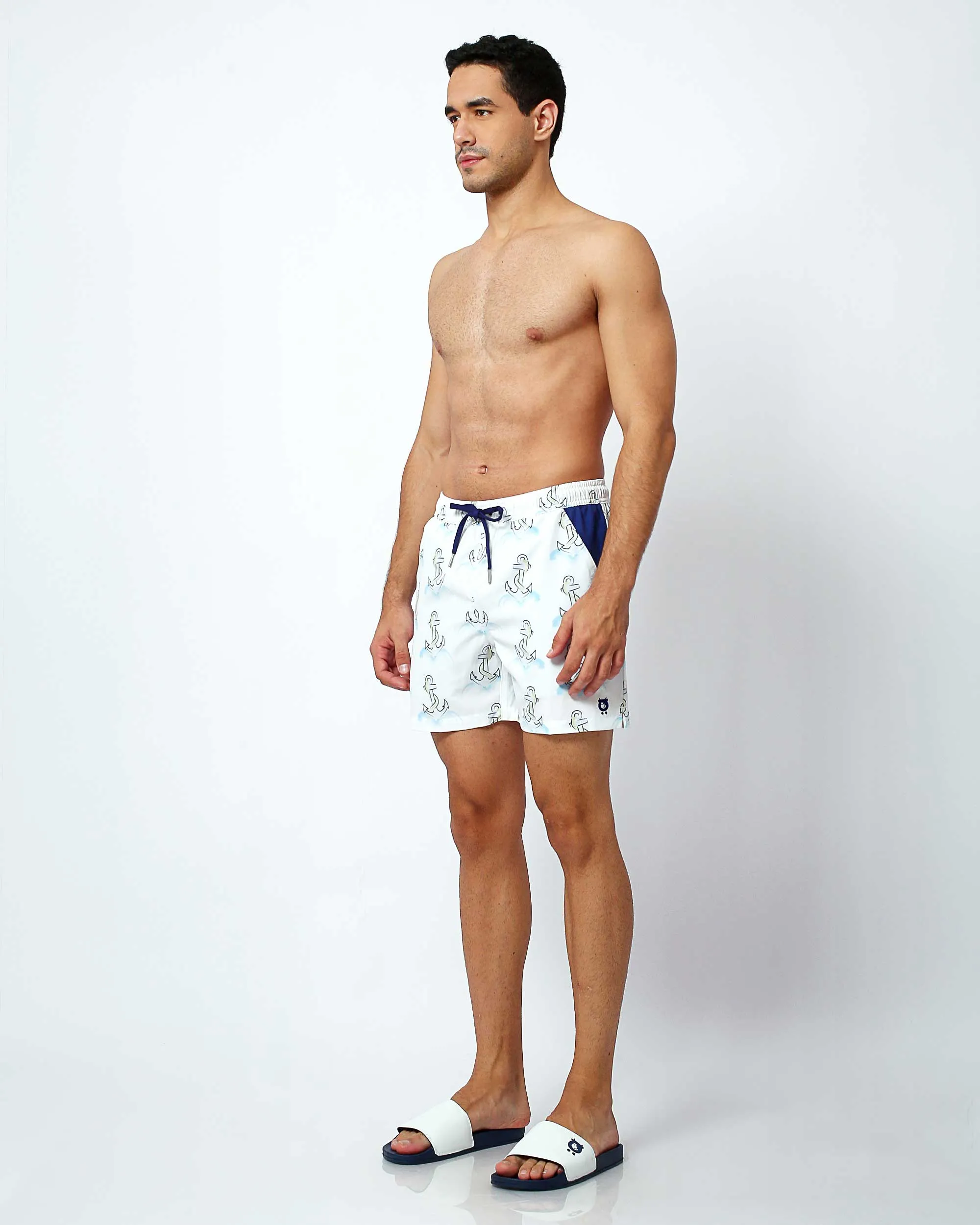 Anchors - Swim Shorts with Waterproof Pocket