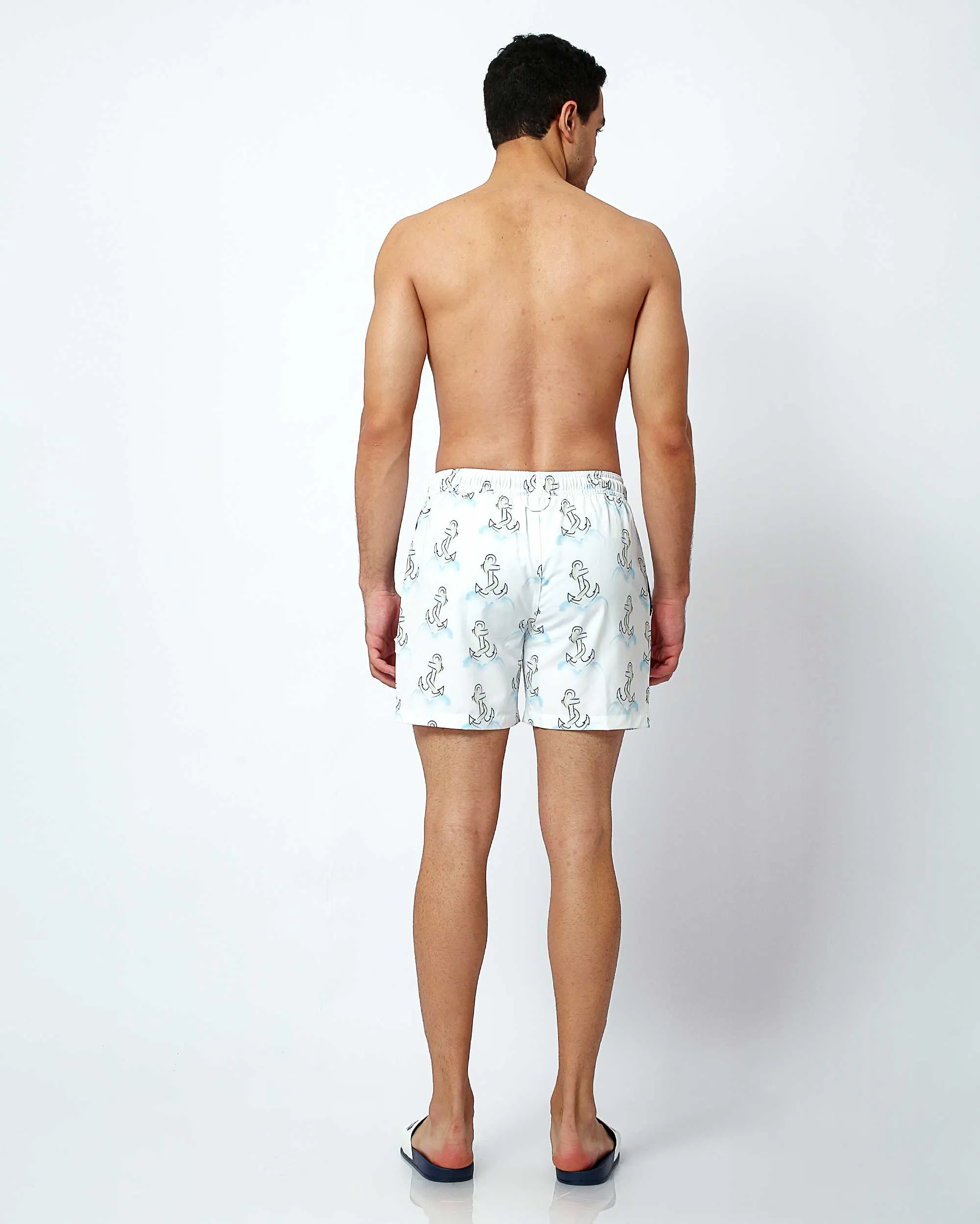 Anchors - Swim Shorts with Waterproof Pocket