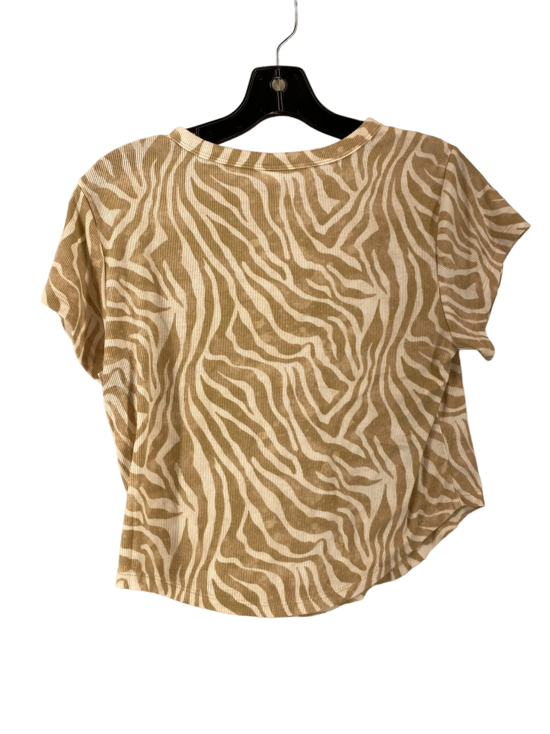 Animal Print Athletic Top Short Sleeve Old Navy, Size L