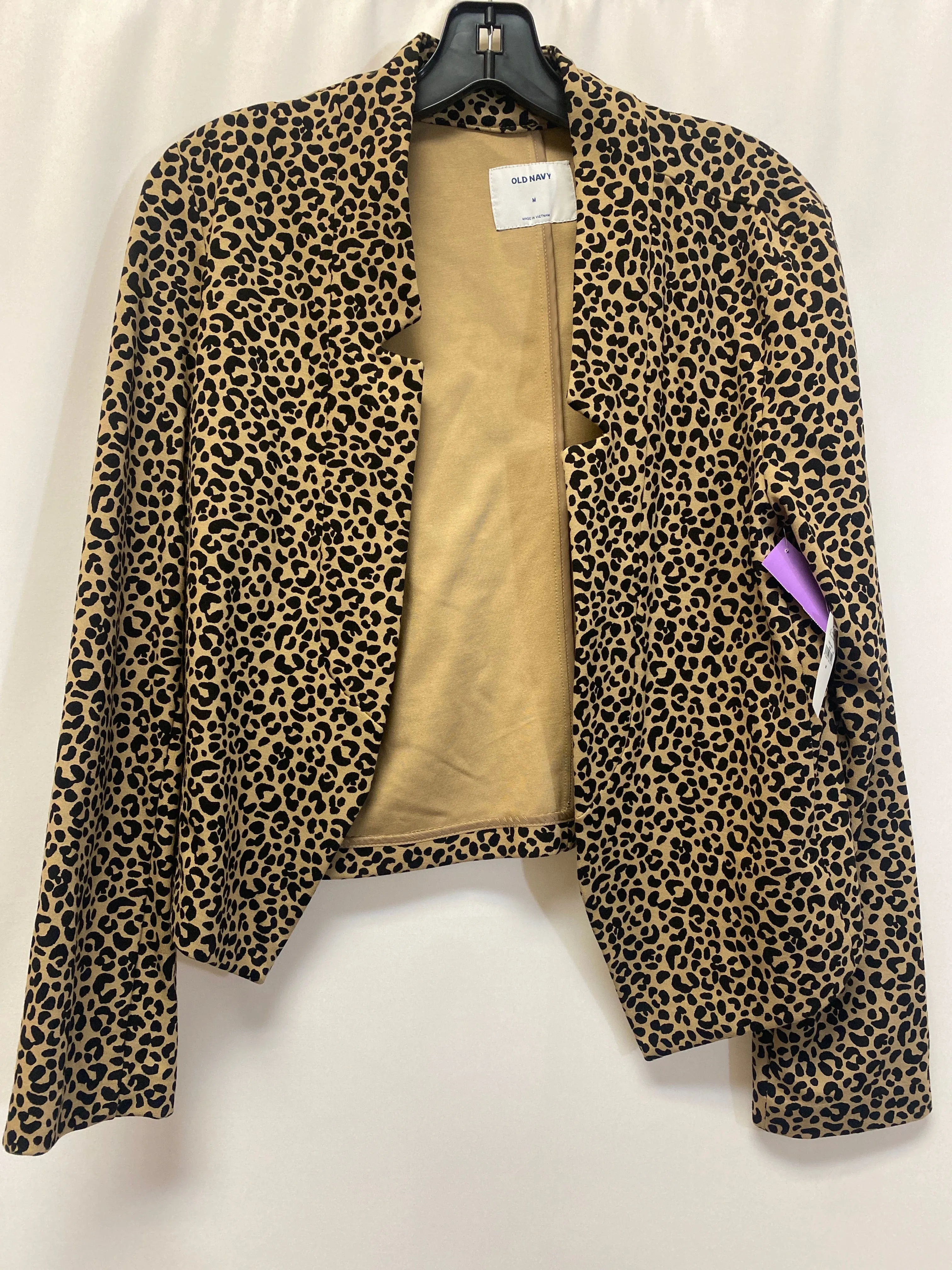 Animal Print Blazer Old Navy, Size M