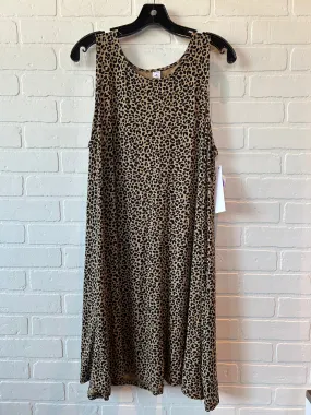 Animal Print Dress Casual Midi Old Navy, Size Xl