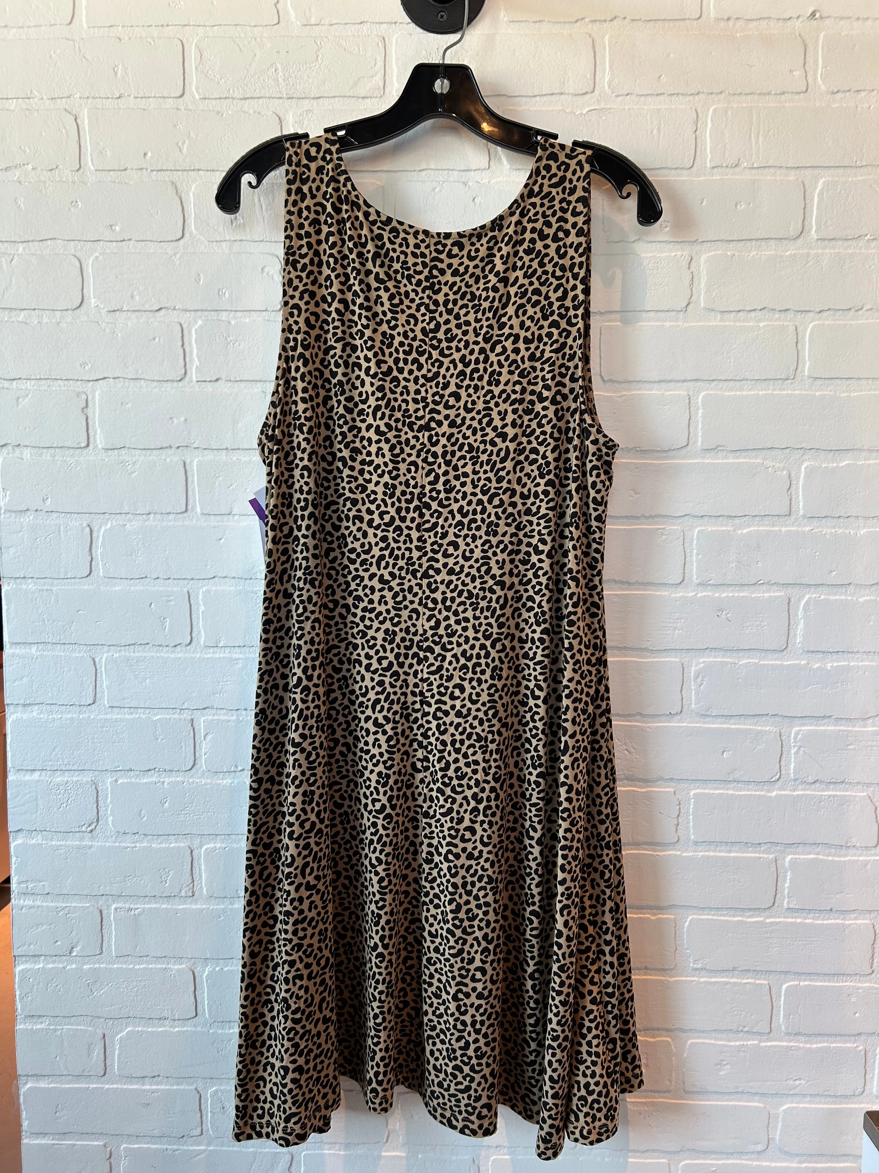 Animal Print Dress Casual Midi Old Navy, Size Xl