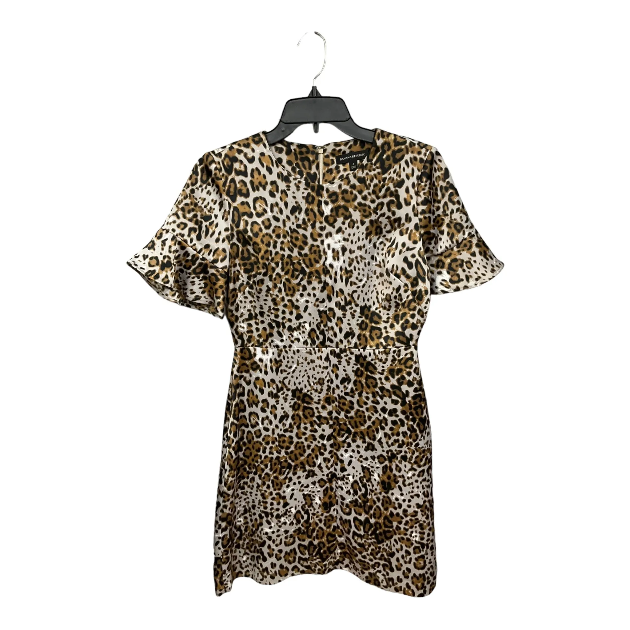 Animal Print Dress Casual Short Banana Republic, Size Xs