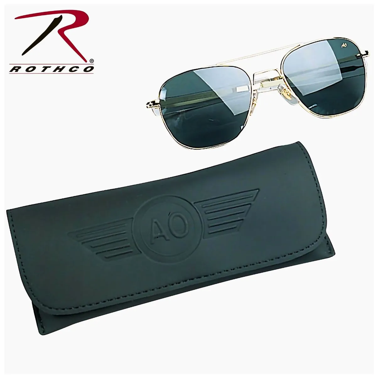 AO Eyewear 55MM Polarized Classic Pilot Sunglasses for Ultimate UV Protection and Style