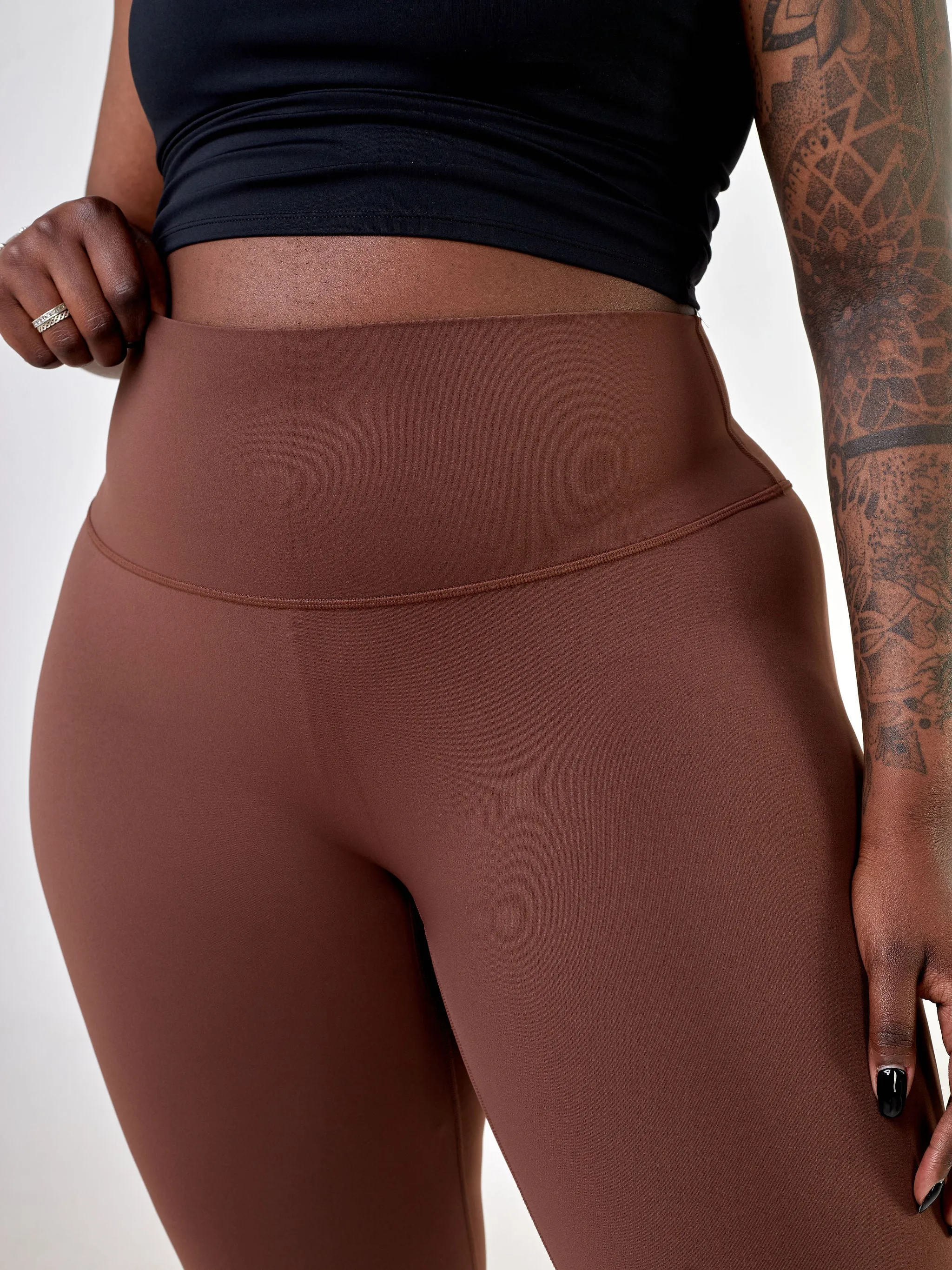 Ava Fitness Bella Workout Leggings - Chest Nut