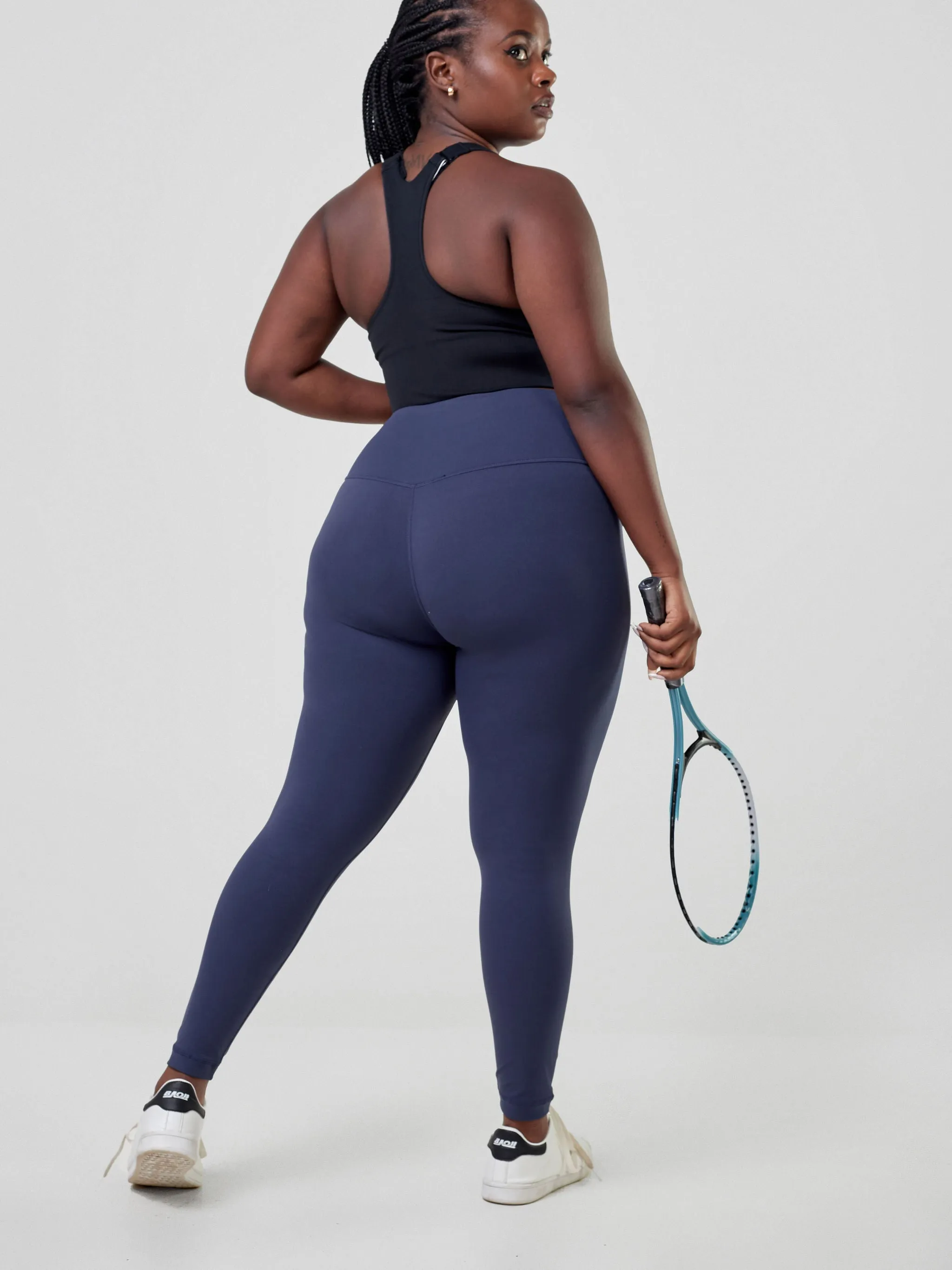 Ava Fitness Bella Workout Leggings - Navy Blue