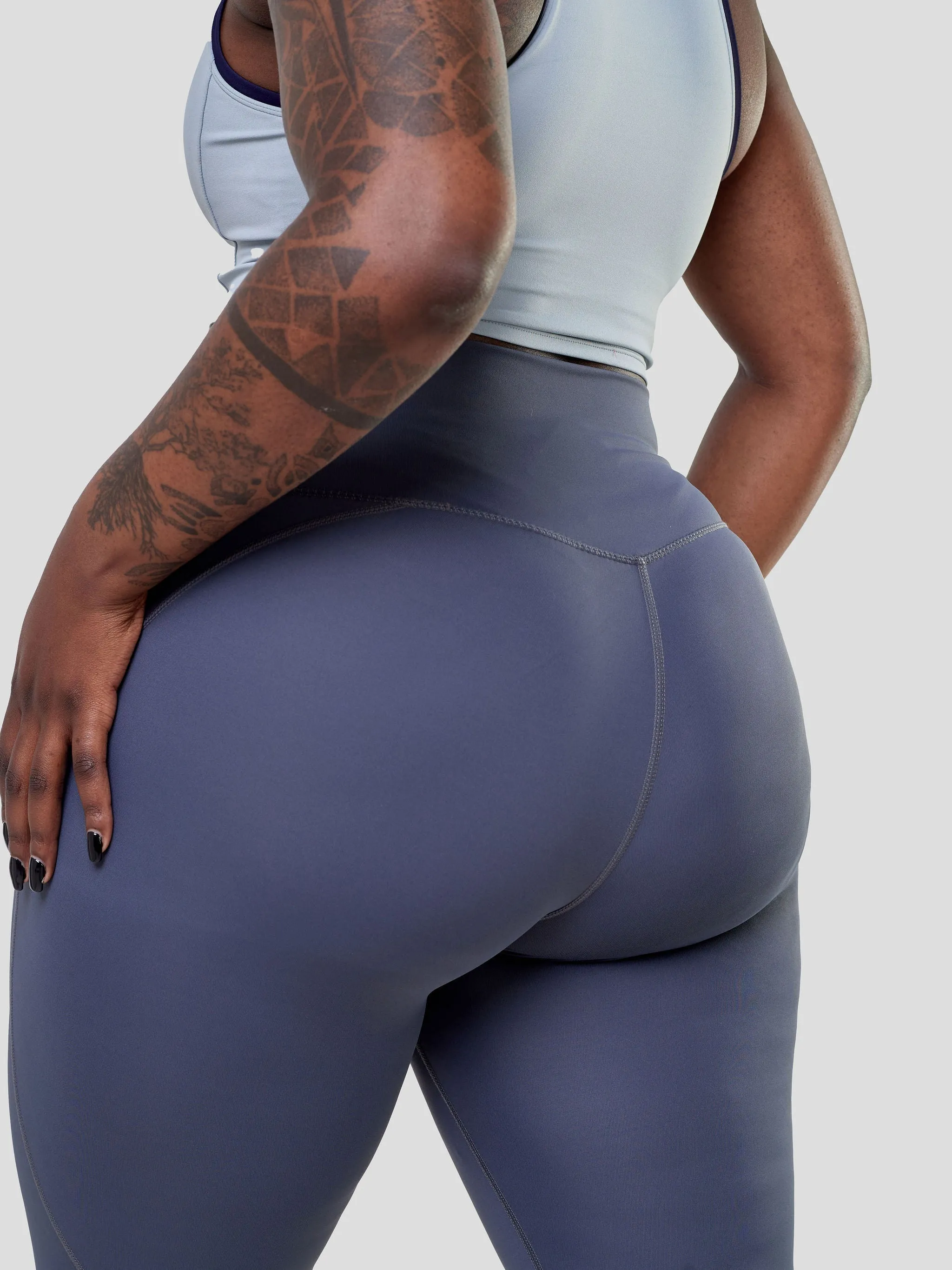 Ava Fitness Progress High Waisted Leggings - Dark Grey