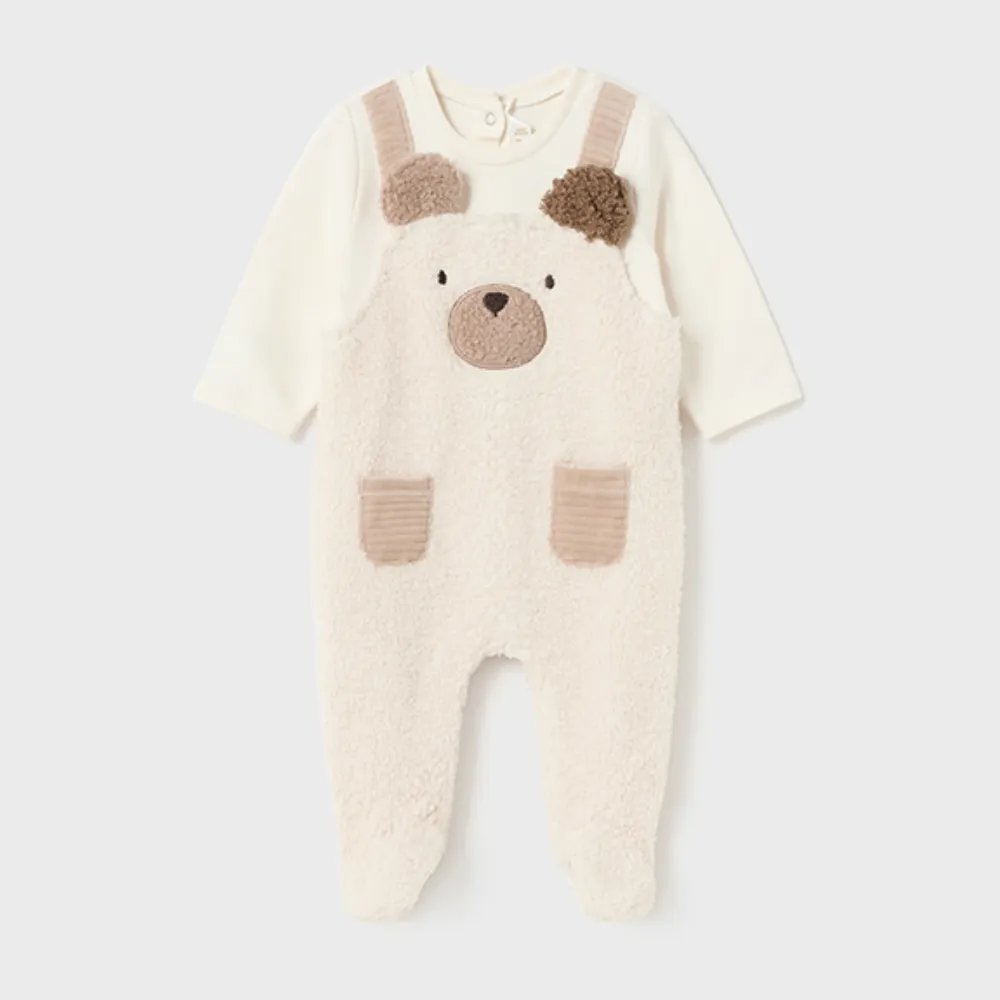 AW Mayoral Cream Teddy Romper