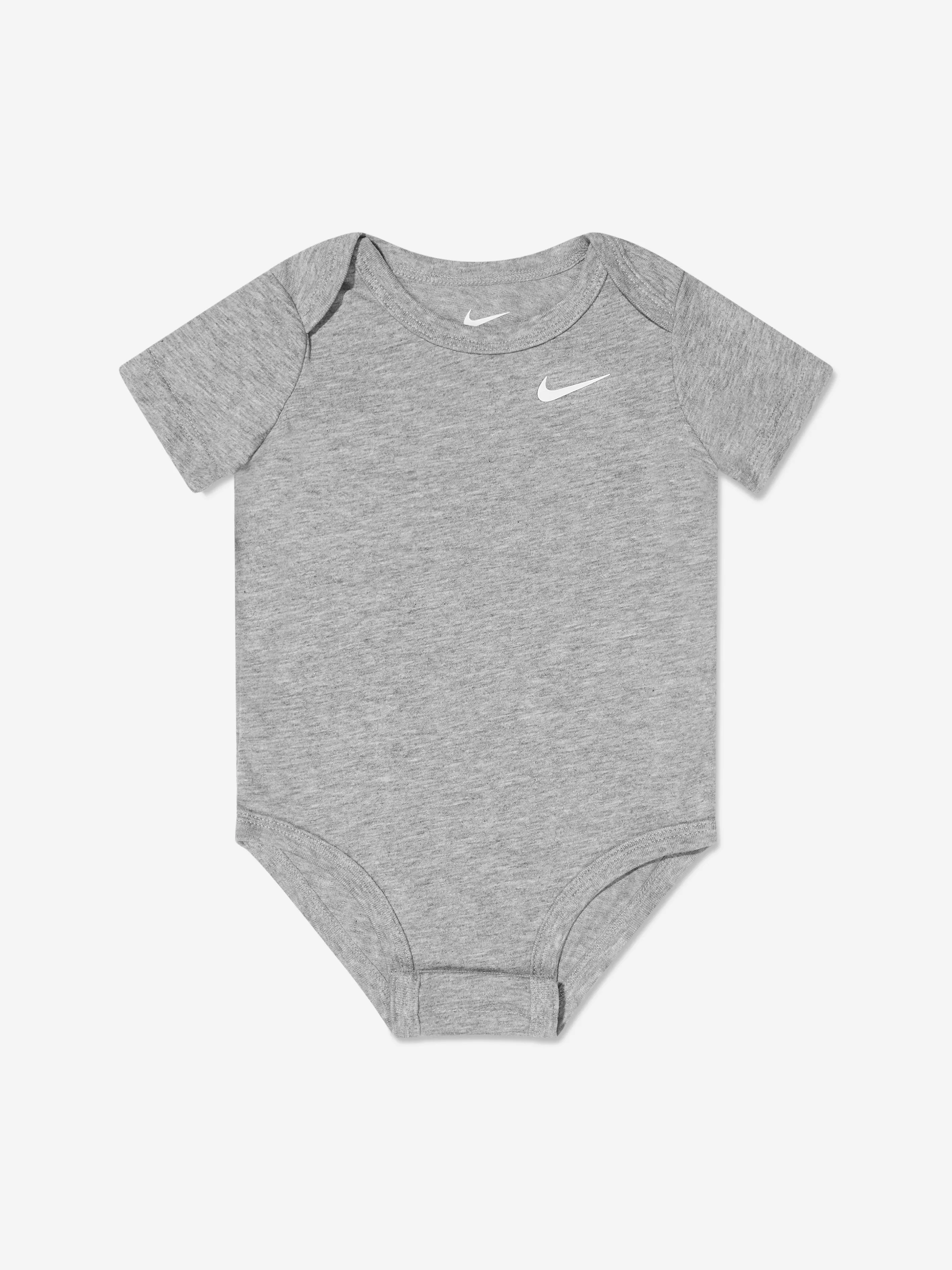 Baby Boys 3 Pack Swoosh Bodysuit Set in Black