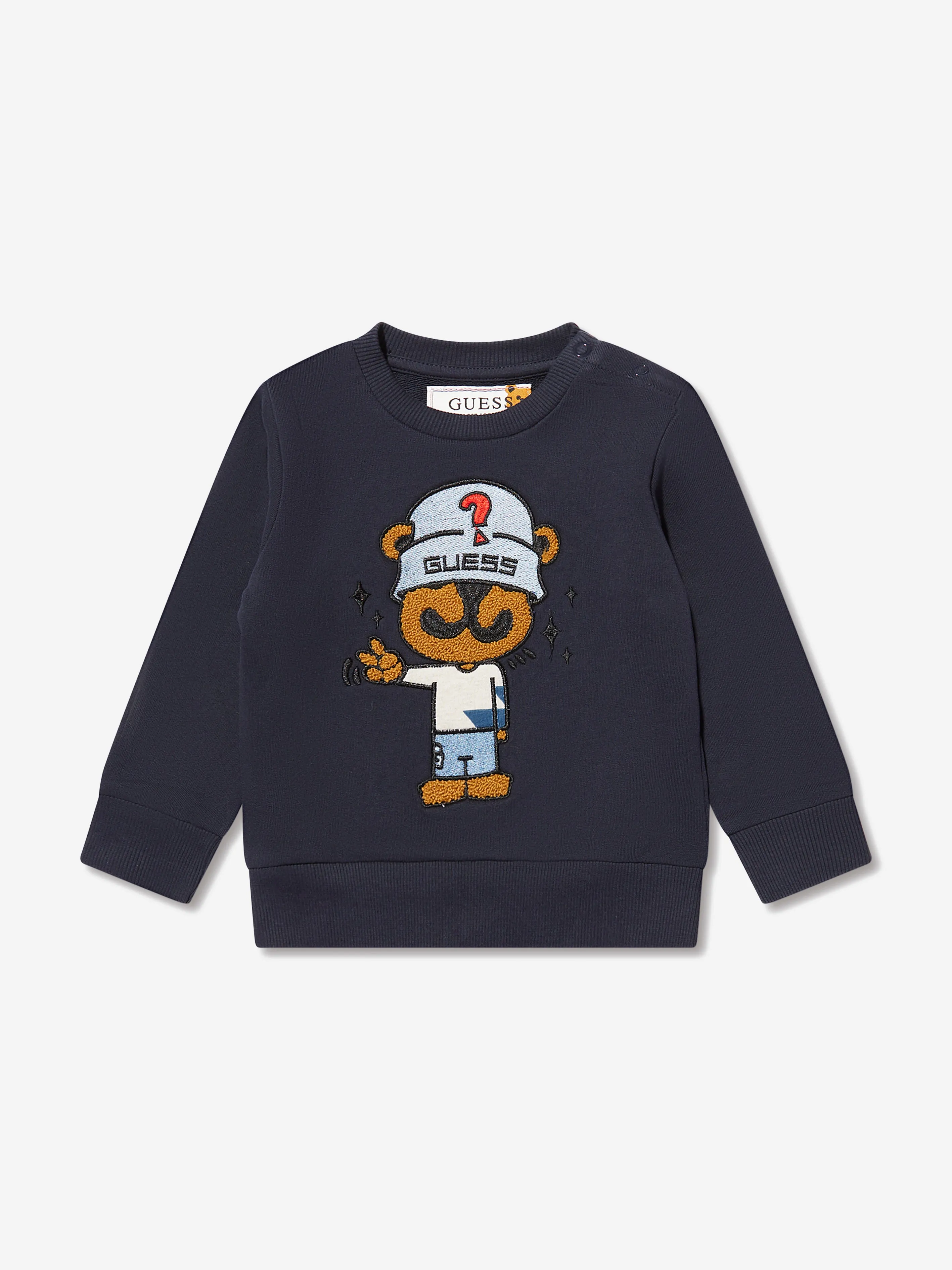 Baby Boys Bear Tracksuit in Navy