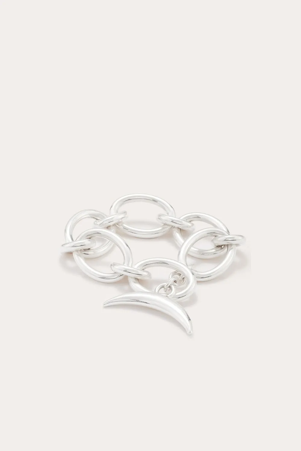 Banana Chain Bracelet Silver