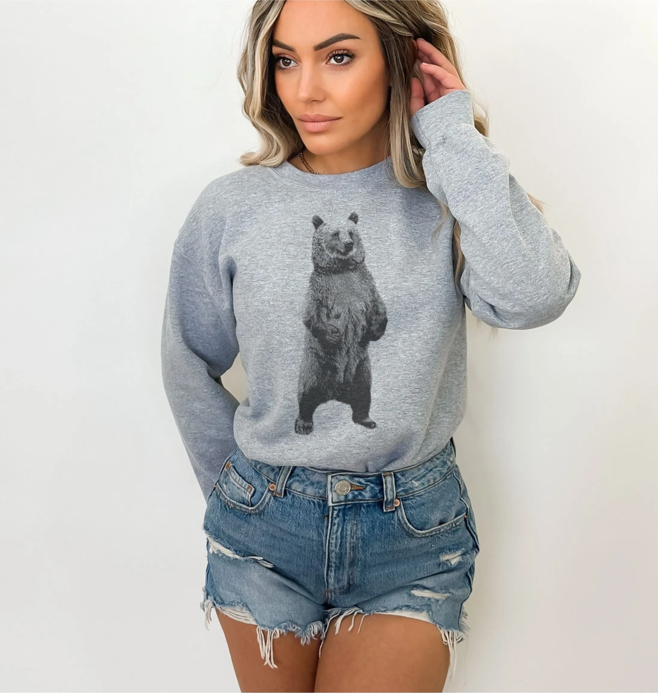 Bear Standing Tall Sweatshirts