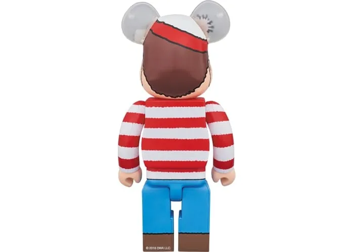 BEARBRICK WALLY 400% RED/WHITE