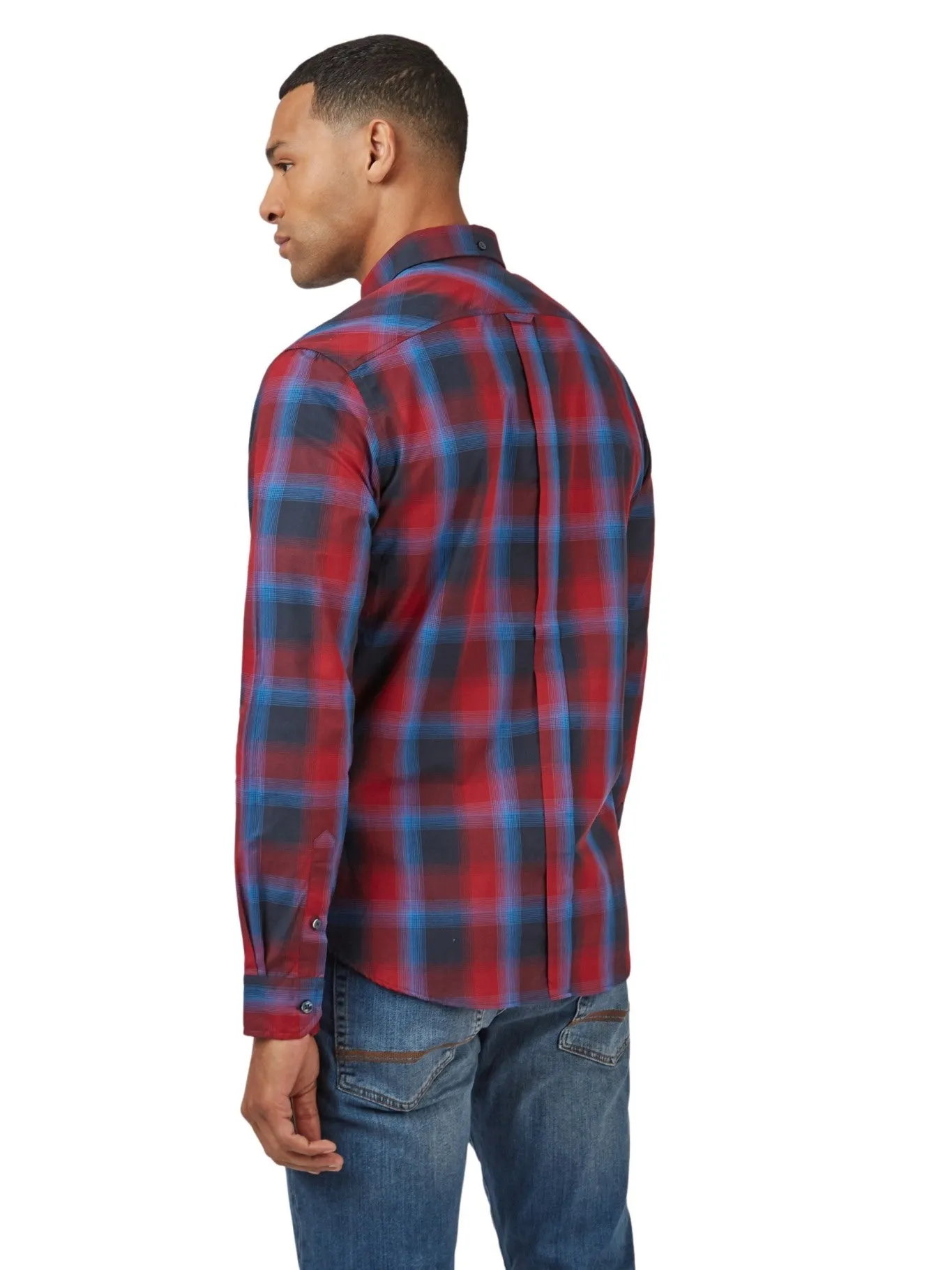 Ben Sherman Mens Gradient Check Shirt