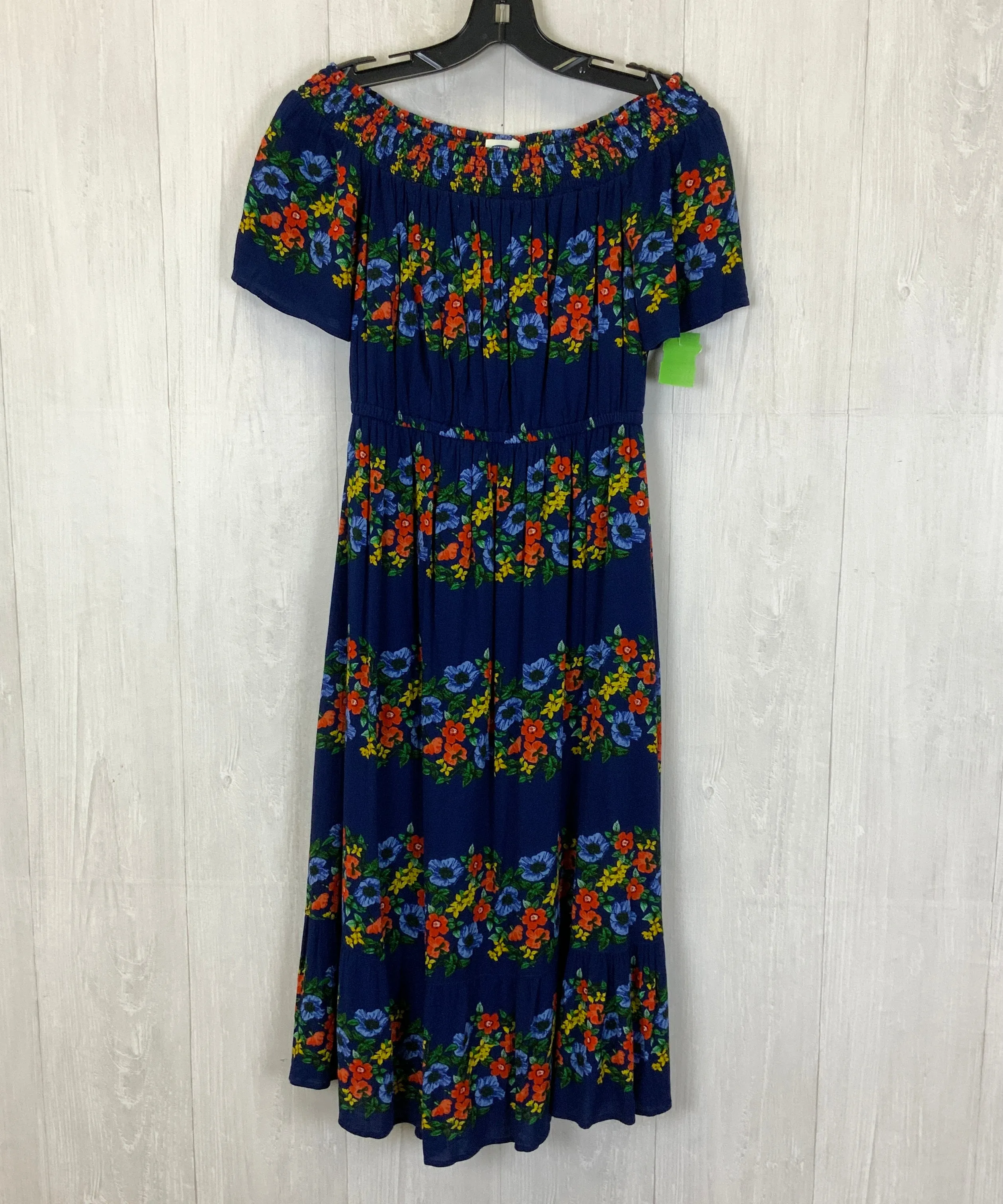 Blue Dress Casual Midi Old Navy, Size Xs