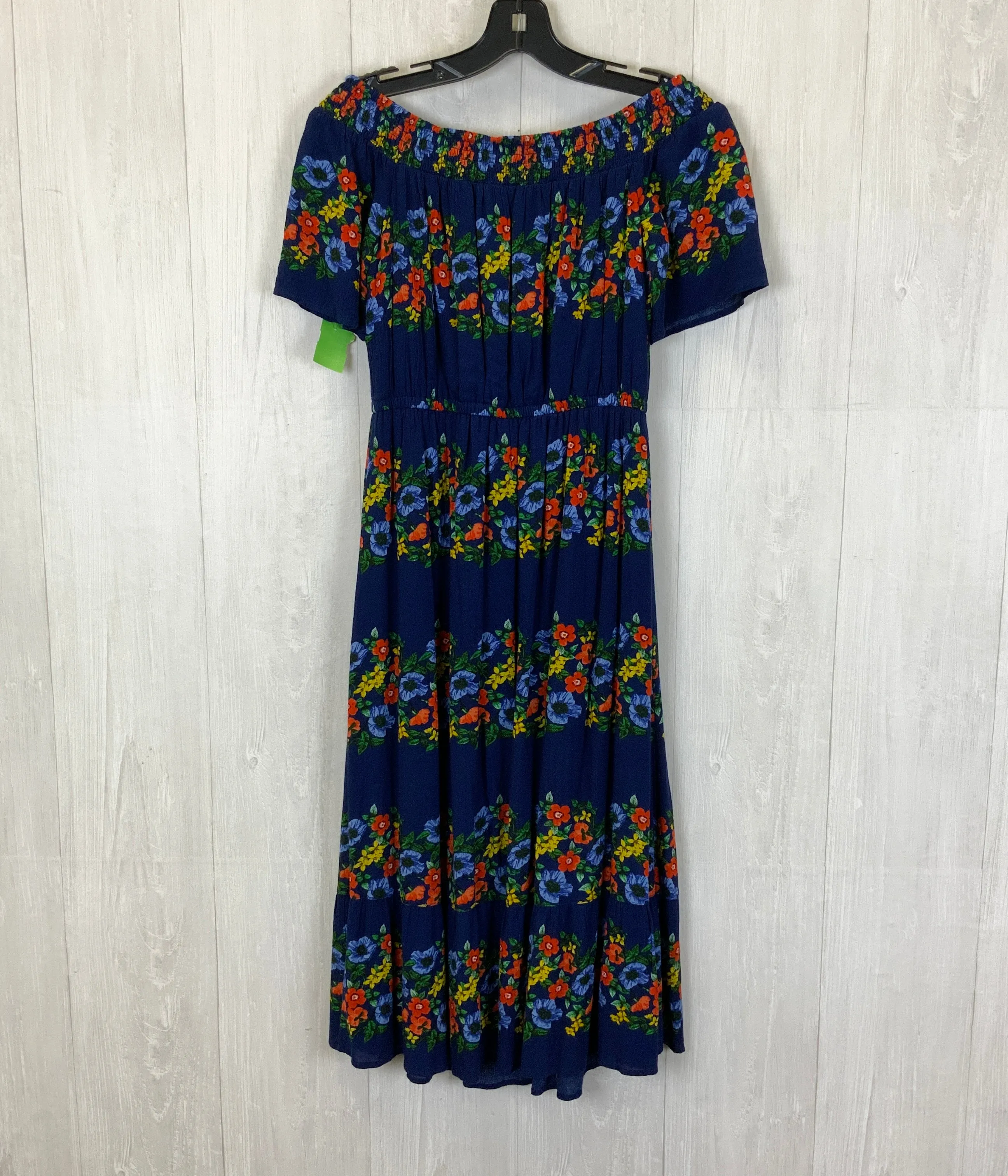 Blue Dress Casual Midi Old Navy, Size Xs