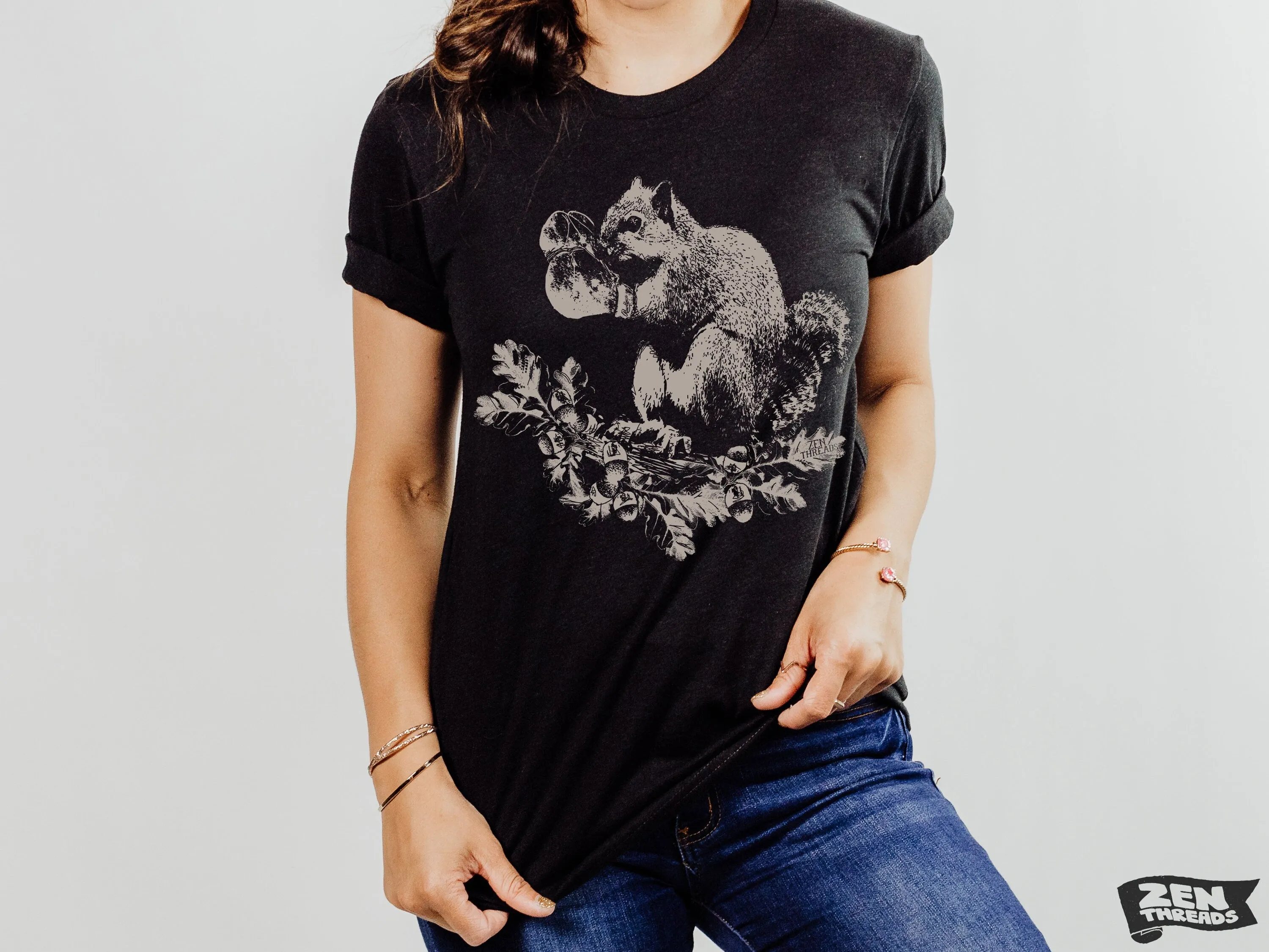 Boxing Squirrel Adventure T-Shirt - Custom Color Print Tee