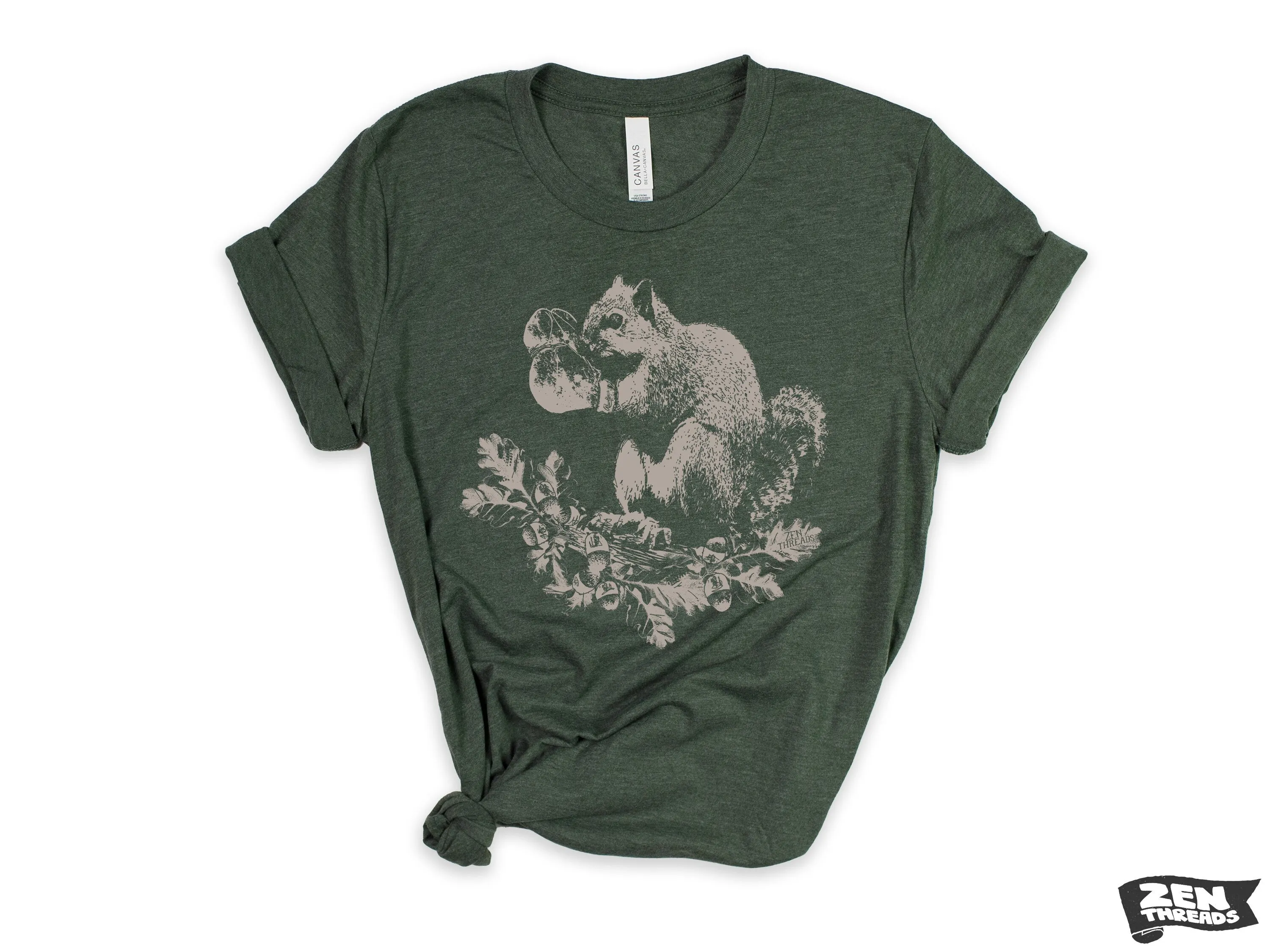 Boxing Squirrel Adventure T-Shirt - Custom Color Print Tee