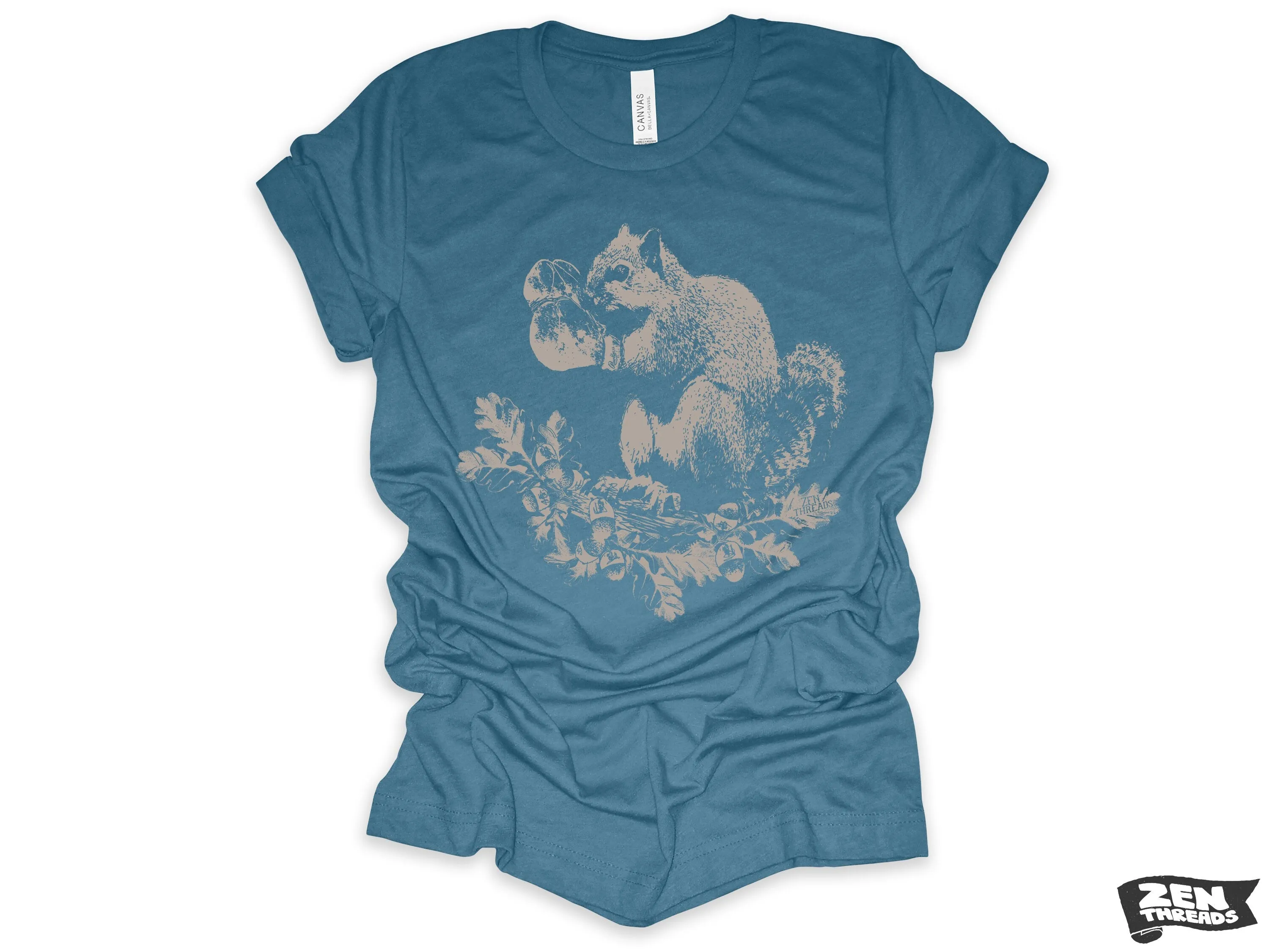 Boxing Squirrel Adventure T-Shirt - Custom Color Print Tee