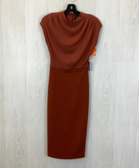 Brown Dress Party Midi Express, Size Xxs