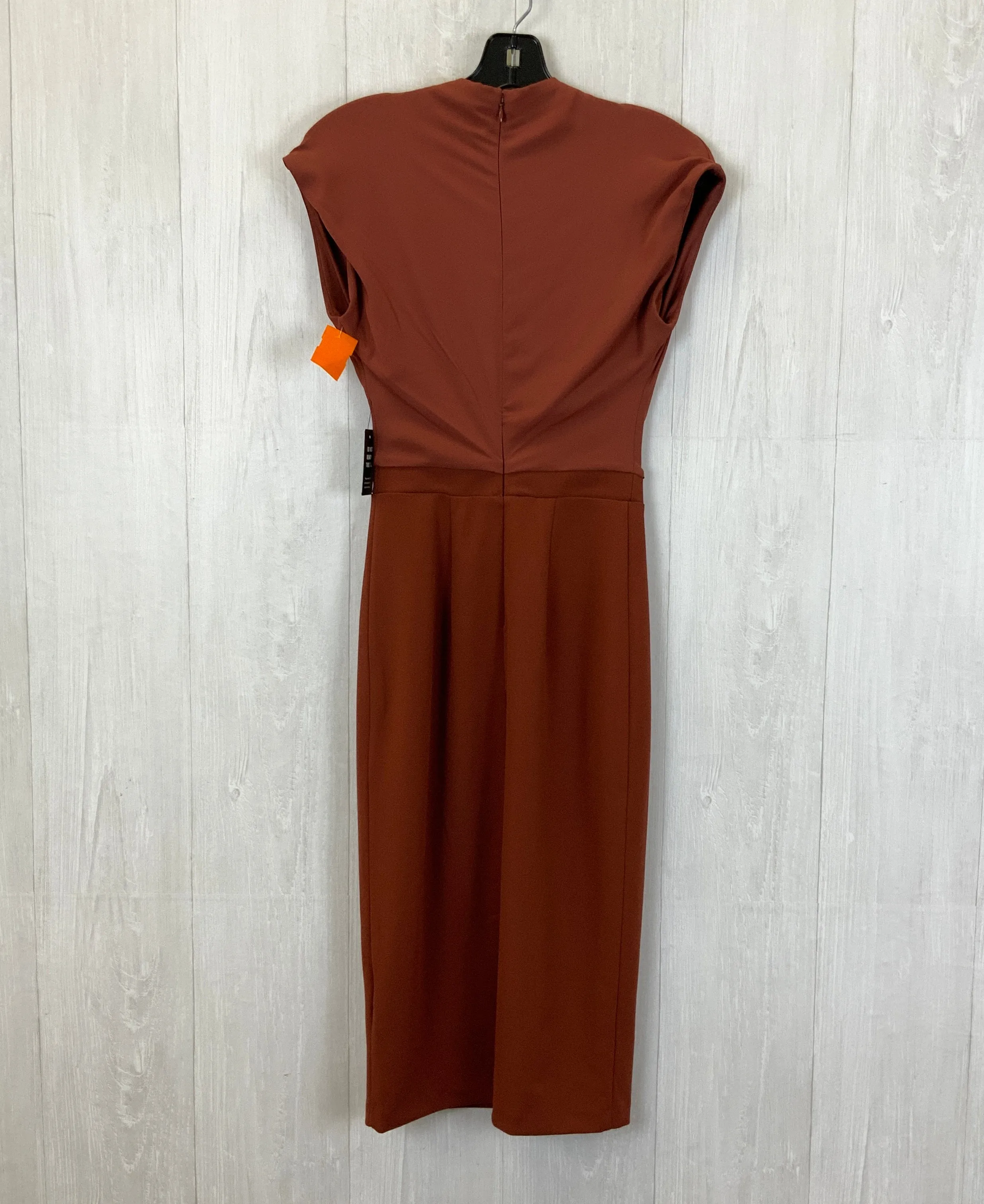 Brown Dress Party Midi Express, Size Xxs