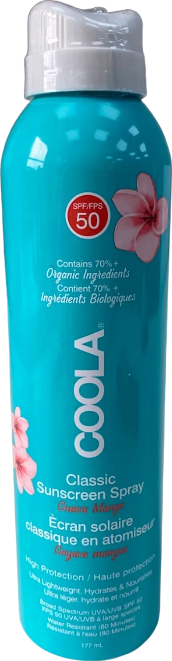 COOLA Classic Sunscreen Spray SPF 50 Guava Mango 177 ml