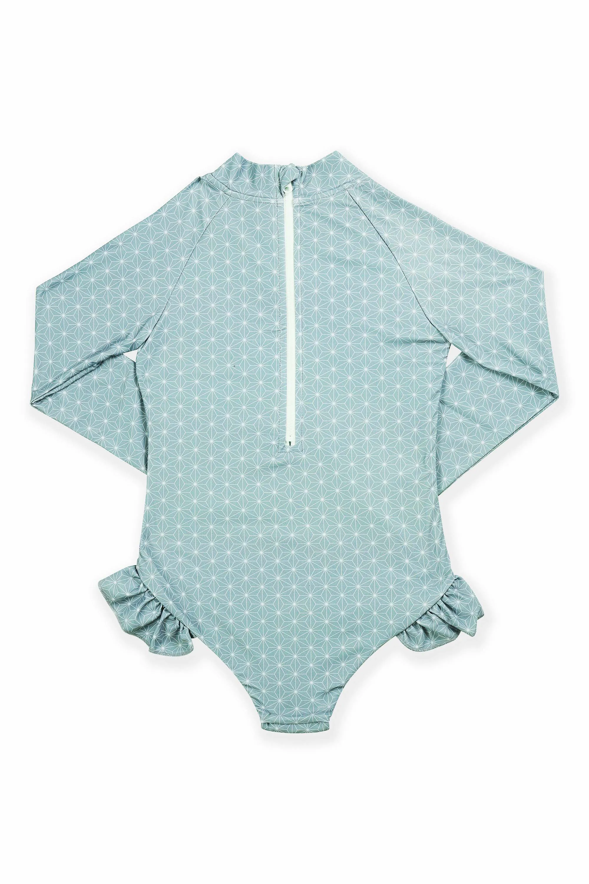 Coral Girls' Long Sleeve Swimsuit