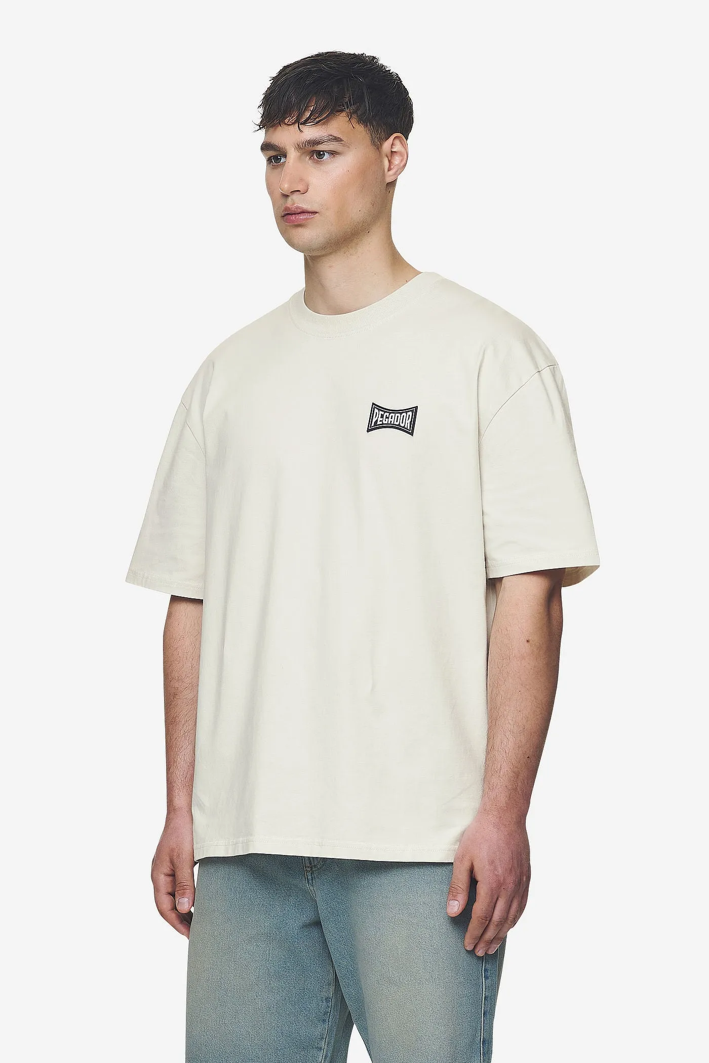 Dacko Oversized Tee Washed Salty Cream Black