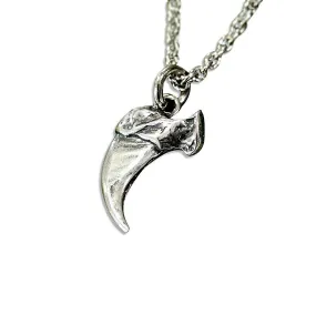 Domestic House Cat Claw Charm Necklace Solid Sterling Silver Pet Kitty Claw