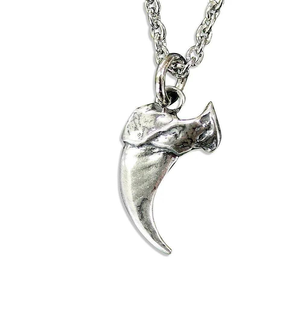 Domestic House Cat Claw Charm Necklace Solid Sterling Silver Pet Kitty Claw