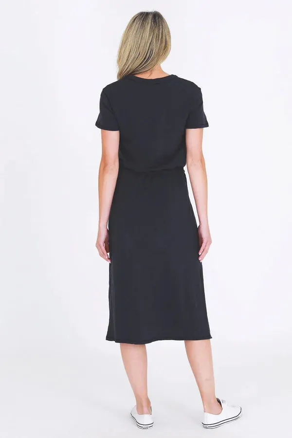 Ester Tie Dress - Navy