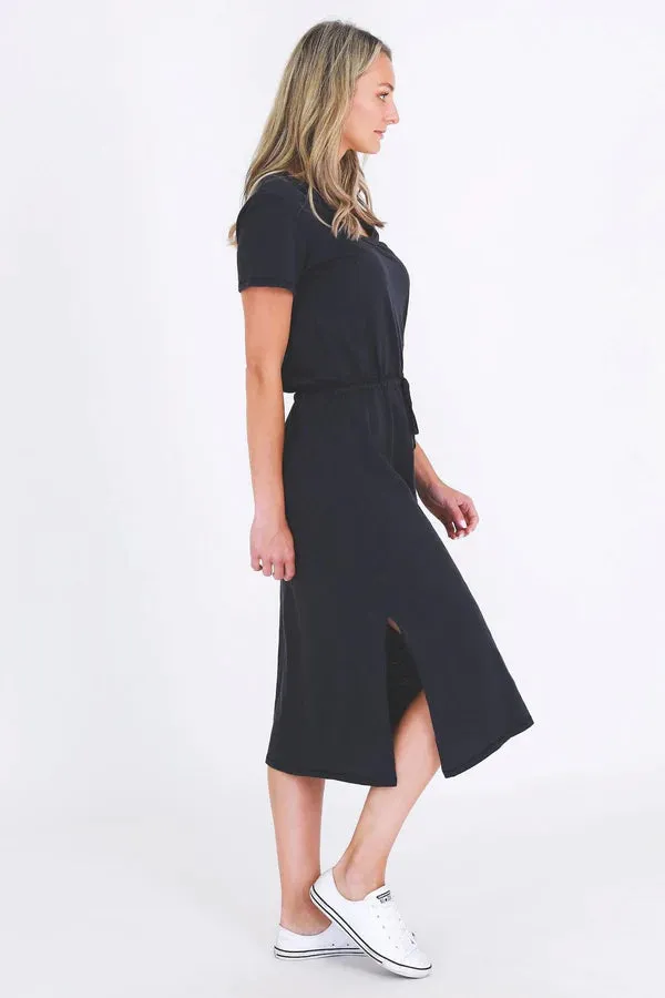 Ester Tie Dress - Navy