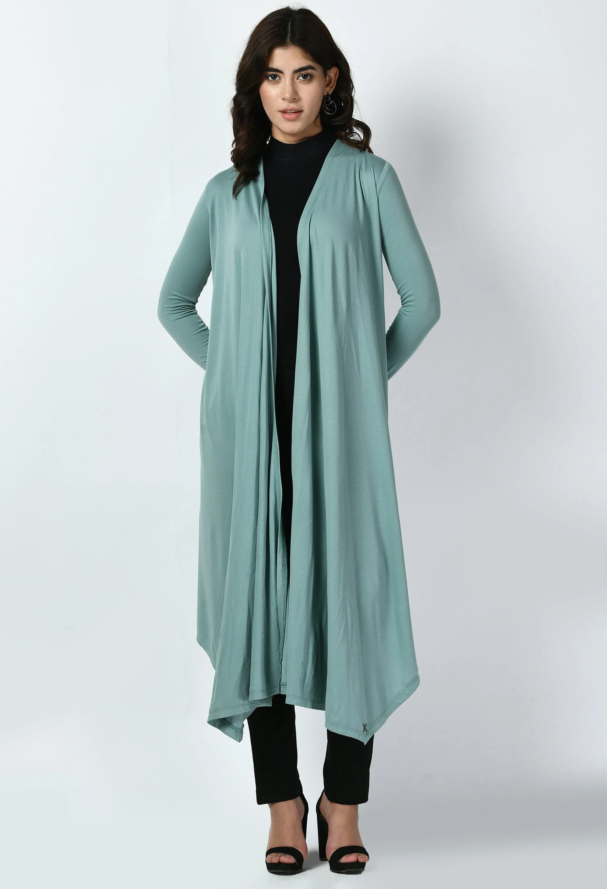 Exude Supreme Longline Shrug (Cyan Blue)