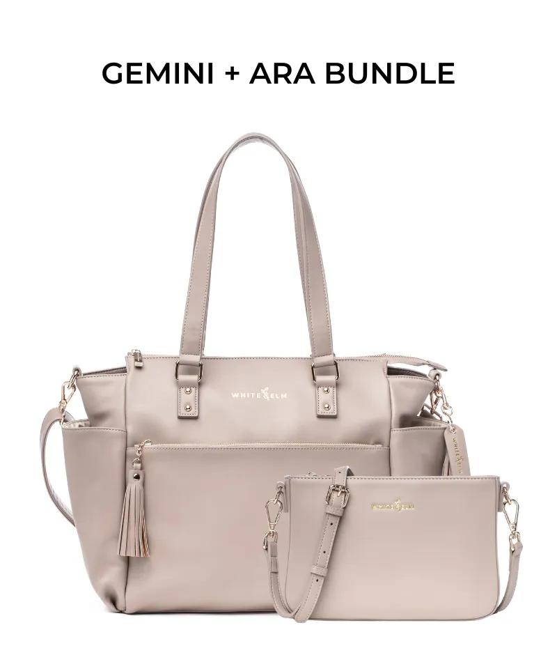 Gemini Convertible Backpack - Taupe - [OUTLET FINAL SALE]