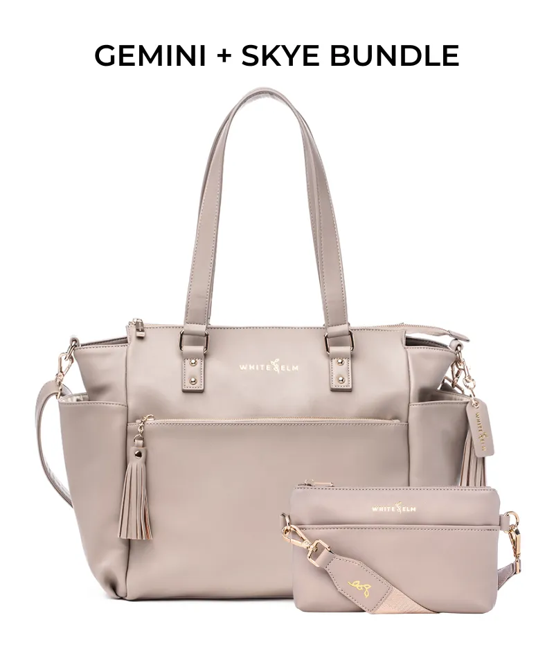 Gemini Convertible Backpack - Taupe - [OUTLET FINAL SALE]