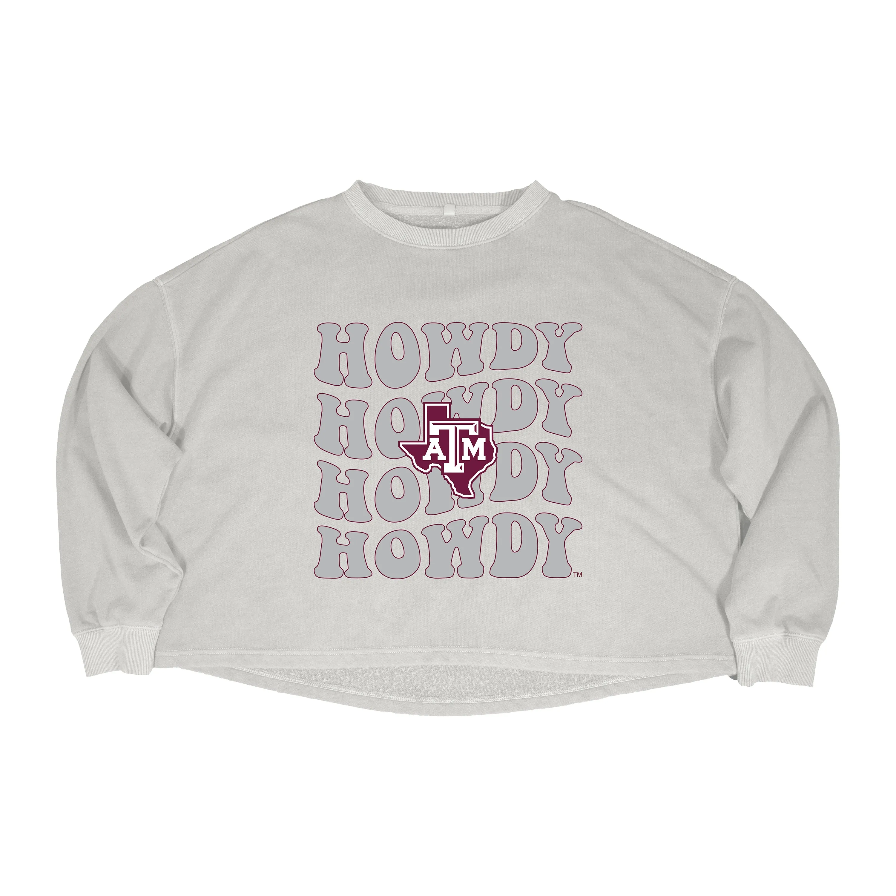 Groovy Gal Crop Crewneck in Texas A&M University