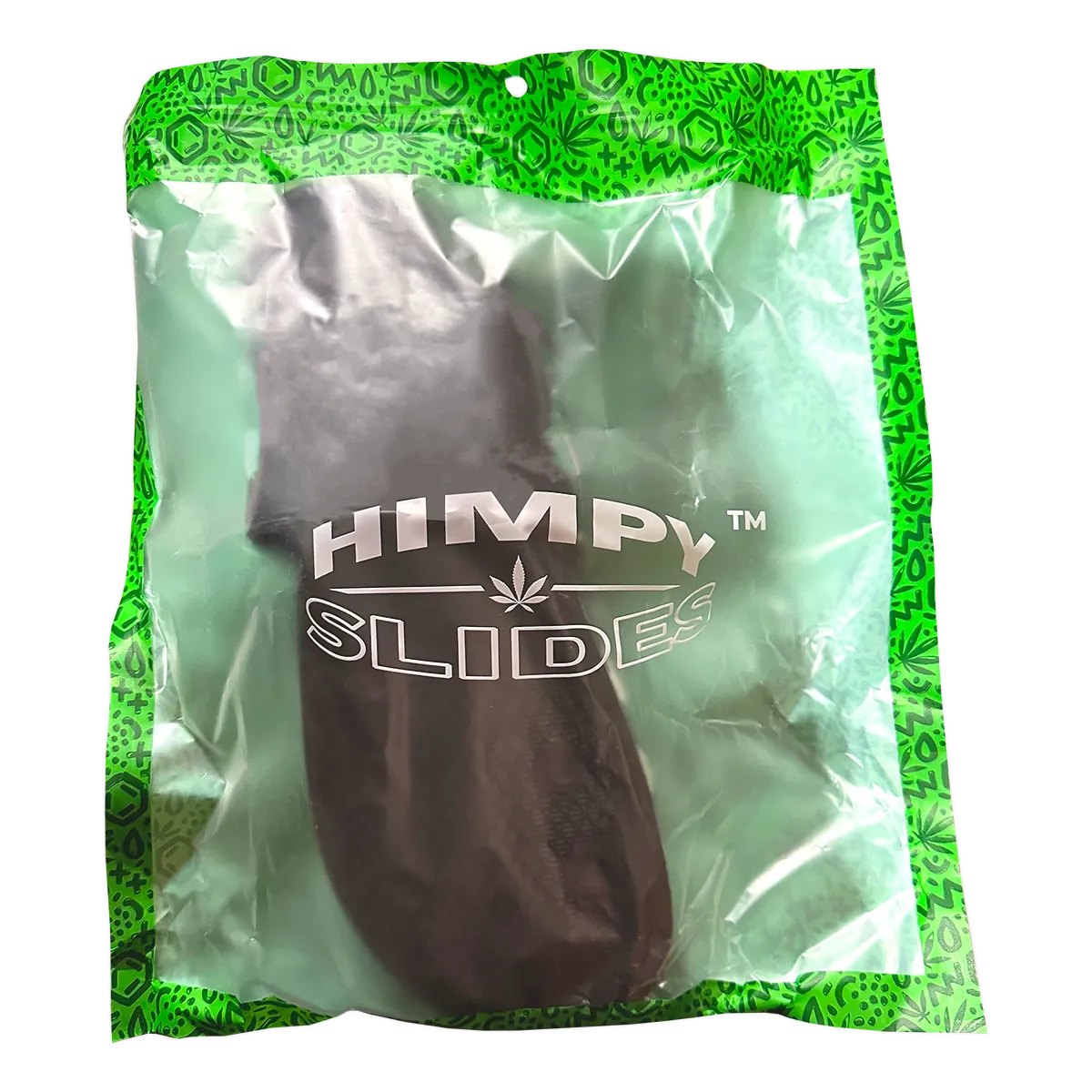 Himpy Slides - Mens Pineapple Express Black Sandal - 1 Pair Per Pack