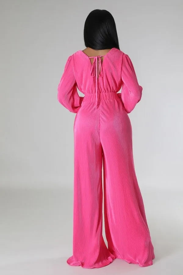 Island Gal Pink Jumpsuit