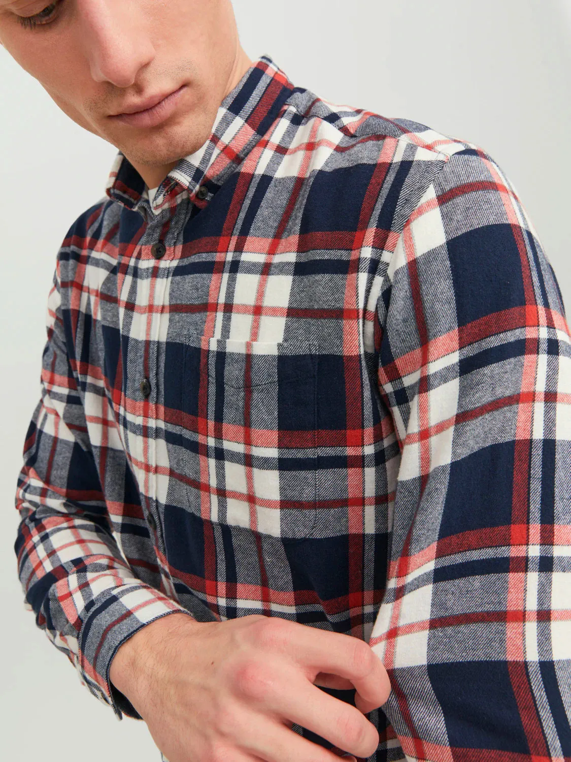 Jack & Jones Mens 'JJECLASSIC' Autume Check Shirt