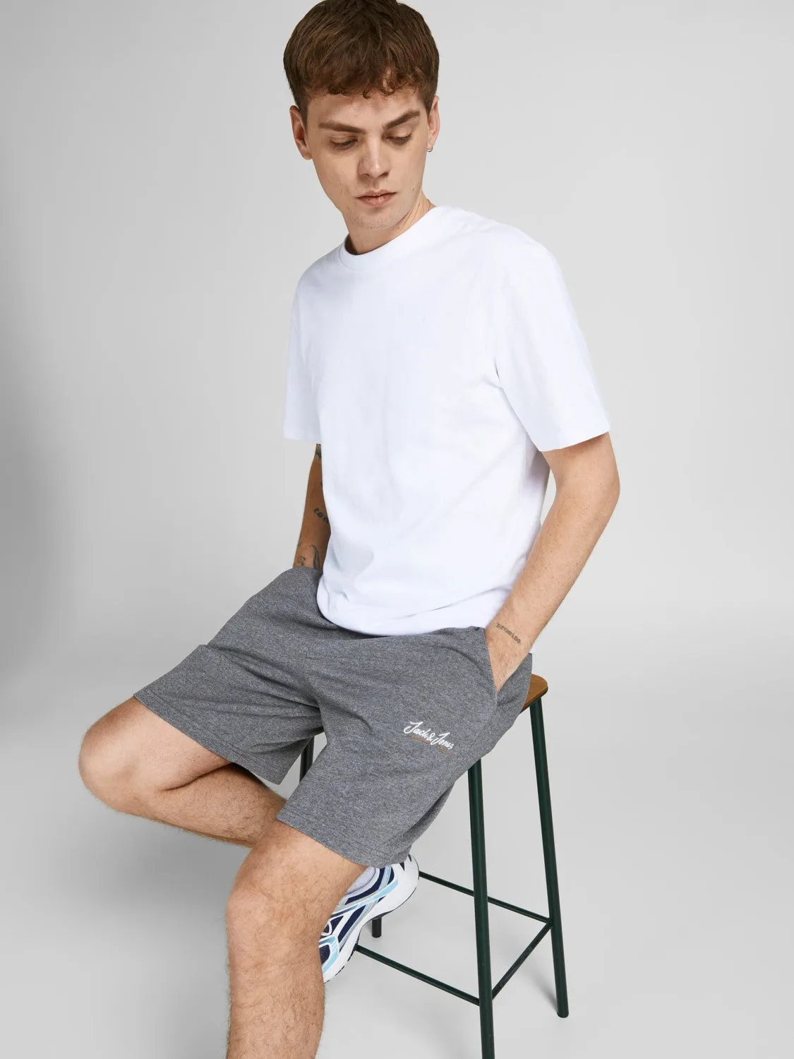 Jack & Jones Mens Sweat Jog Shorts 'Jji Tons'