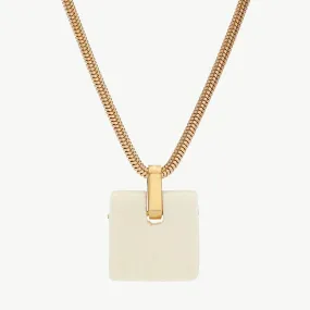 Jenga Pendant Necklace