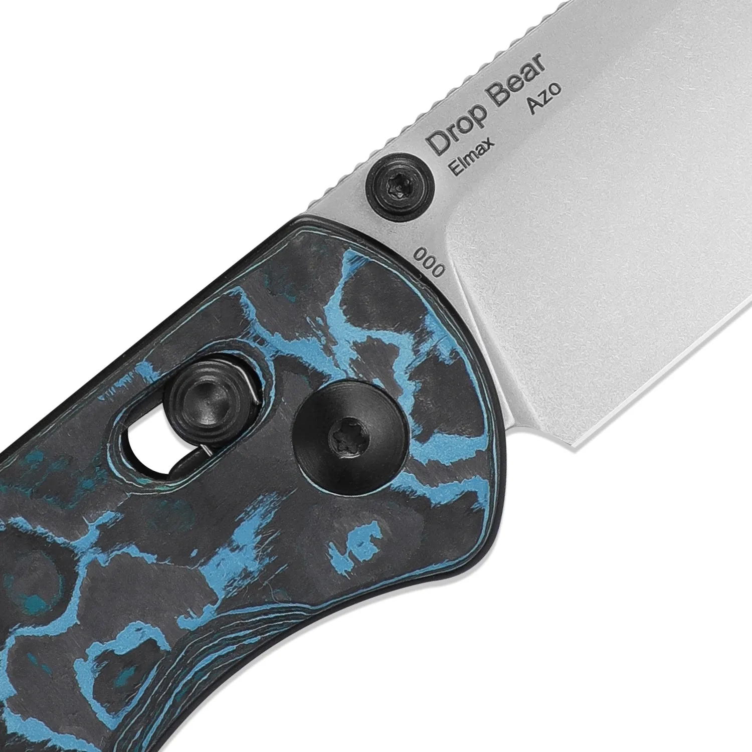 Kizer Azo Drop Bear Elmax Blade Clutch Lock Fatcarbon Ki3619A2 (2.97 Satin)